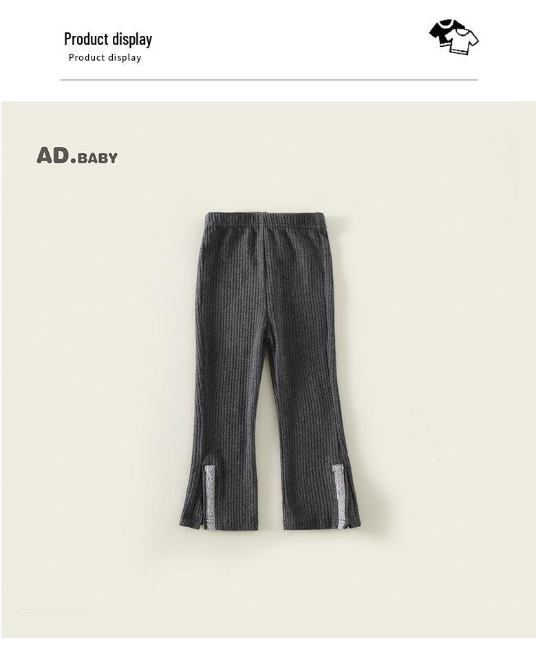 Стильные вышитые леггинсы для девочек Осень 2025 - Повседневная универсальная одежда