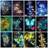 5d Diy Diamond Painting Mosaic Butterfly Home Decor Embroidery Cross Stitch Colorful Animal Crystal Wall Sticker