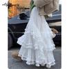 Fairycore весна-лето женская принцесса праздничная юбка с высокой талией белая черная многослойная юбка-фея с оборками элегантная шикарная милая многоуровневая юбка женская