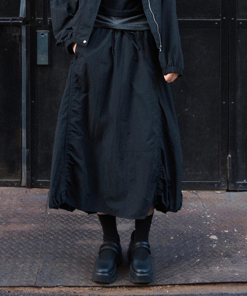 MIXXO Нейлоновая длинная юбка_Miwwhg410C