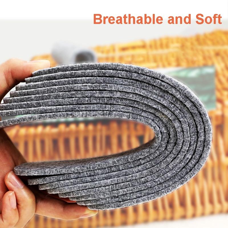 1 пара термостелек из войлока из шерсти, утолщенные теплые стельки для мужской и женской обуви, дышащие, приятные для кожи, стельки для обуви