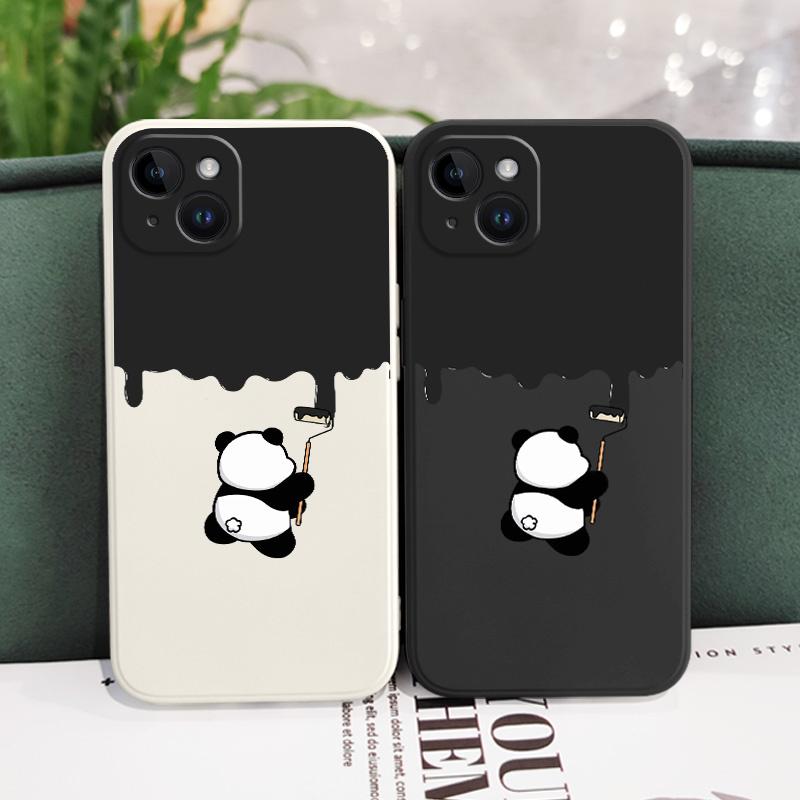 Чехол на телефон 'Панда с рисунком' для iPhone 15 14 13 12 11 X XR XS SE2 SE2020 8 7 6 6S Plus Pro Max Mini Силиконовый чехол