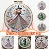 Witch Embroidery Kit DIY Embroidery Materials,Fun DIY Embroidery Material Kit