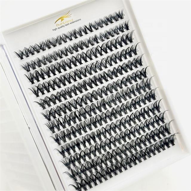 SL EYELASH 320Pcs Cluster Lashes 30D 40D 50D C D Curl Lash Clusters Mix 8-16mm Individual Eyelashes DIY Lash Extension Kit