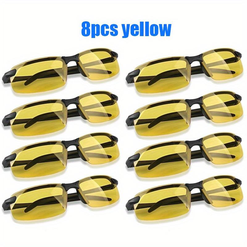 1/2/4/8Pcs Night Vision Men Women Sunglasses Day Night Driving Eyewear Outdoor Sports PC Frame Women Fashion Sun Glasses