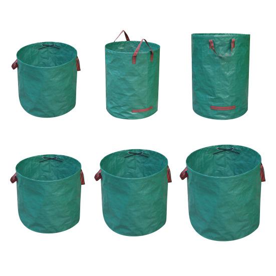 Сверхпрочный мешок для листьев, многоразовый мешок для садового мусора, складной мешок для газона, мешок для сбора садовых листьев для скошенной травы, веток