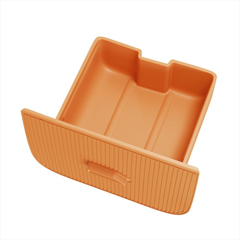 Yu7 Center Console Fragrance Holder, Anti-Shake Silicone Storage Box for Screen's Rear.