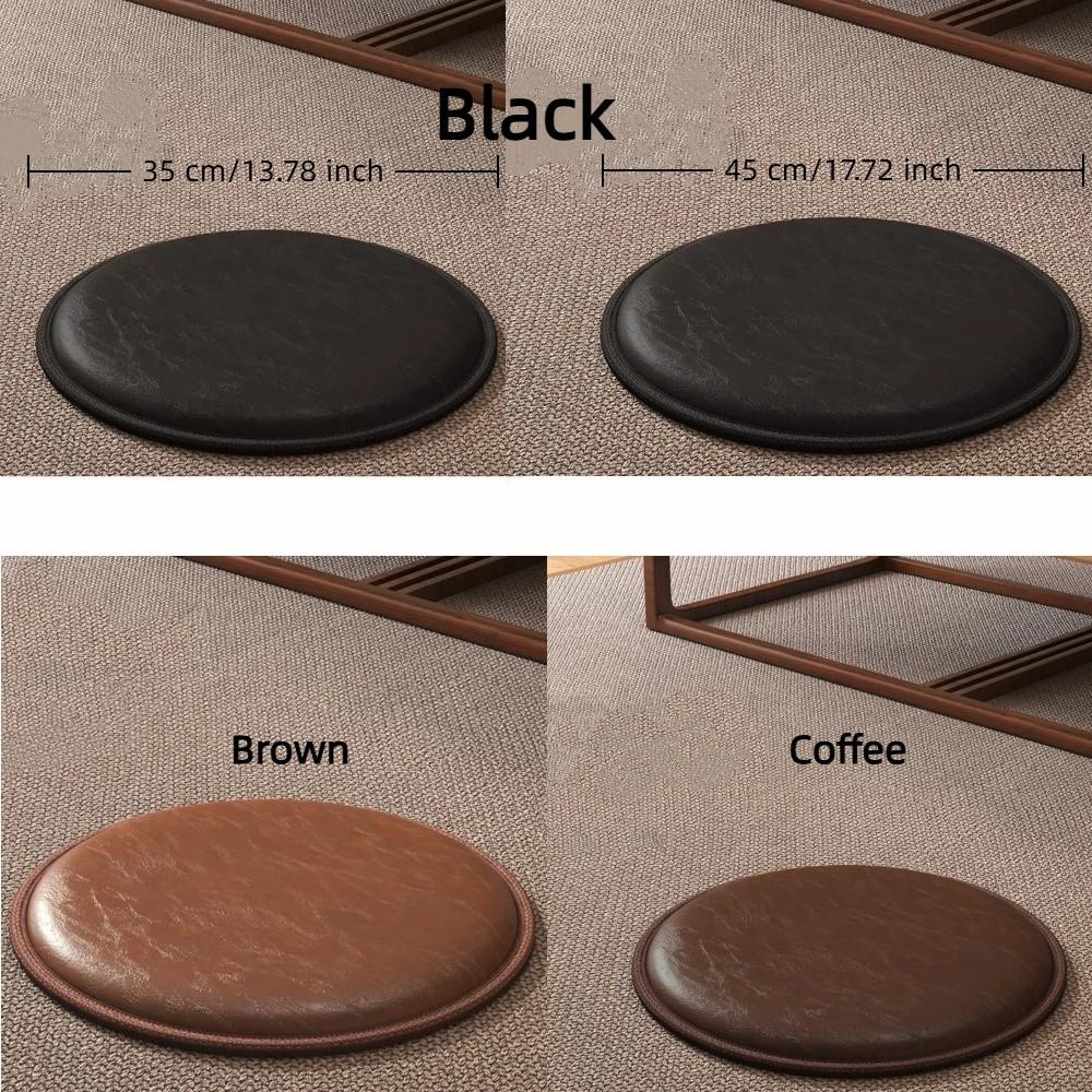 Round Leather Cooling Cushion Japanese Style Bay Window Pad Stool Pad Sitting Seat Pad  Hotel