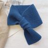 Solid Color Neck Scarf Knitted Neck Warmer Cute Neckerchief Wrap  Women