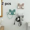 2PCS Hair Dryer Free Punch Bathroom Toilet Toilet Storage Rack Wall-mounted Hair Dryer Rack Hair Dry