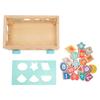 Toddler Shape Sorter Heat Transfer Process Double Sided Pattern Inertia Glide Shape Sorting Cube