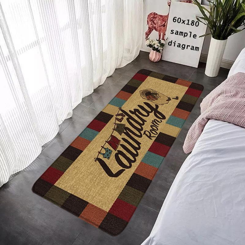 Door Mats Interior Foot Rug Welcome Laundry Letter Floor Mat for Entryway Soft Hallway Carpet Kitchen Rugs Fluffy Home Decor