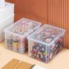 Plastic Storage Containers With Latching Lid Large Capacity Transparent Plastic Storage Box Desktop Organizer Office Supplies