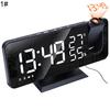 LED Dispaly USB Radio Projection Temperature Humidity Monitor Home Alarm Clock