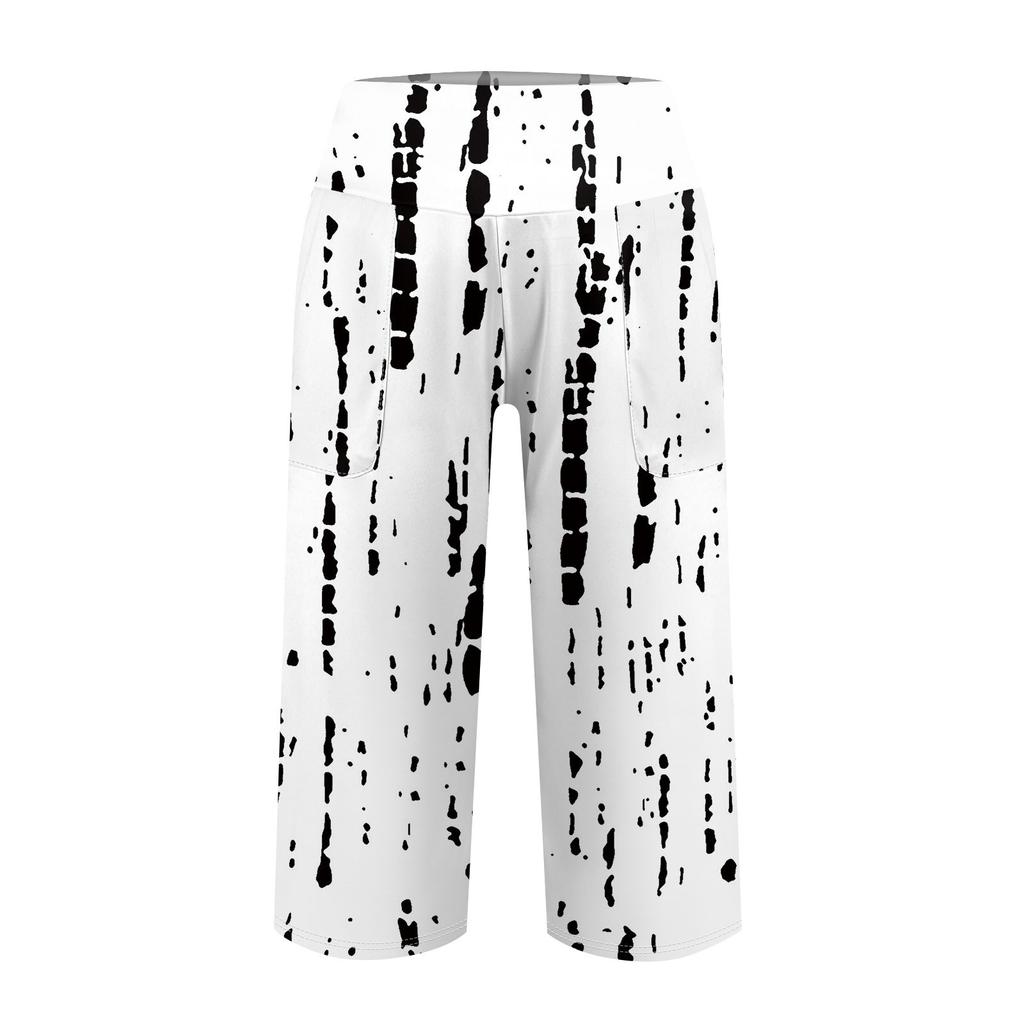 Женские повседневные брюки с карманами и высокой талией, спортивные штаны Seven Pants