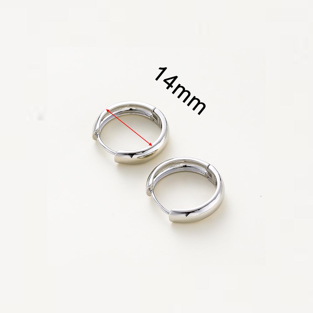 Позолоченные серьги-кольца круглые золотистые 14K 18K для женщин Корейская мода Серьги-кольца Аксессуары для украшений