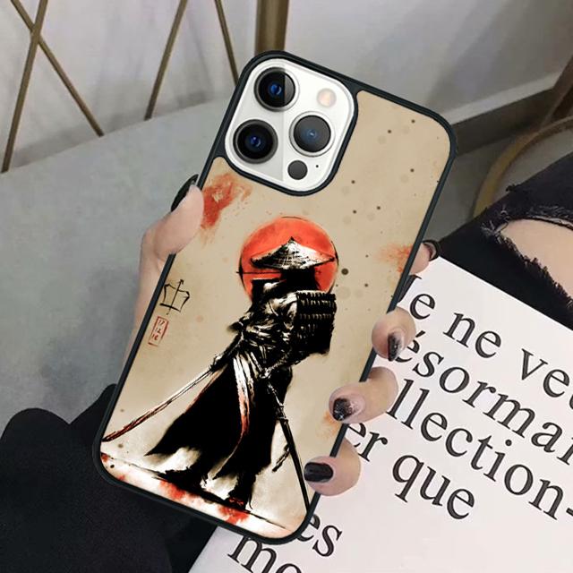 Japan Samurai Ninja Ronin Mobile Phone Cases Cover For iPhone 17 Air 16 15 14 12 13 11 Pro MAX apple Plus Coque