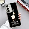Забавный Мультяшный Гусь Игра Покрытие Чехол Для Телефона Для Samsung A17 A07 A37 A57 A16 A56 A15 A55 A14 A54 A13 A53 A26 A36 A25 A35 A24 A34