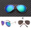 New Portable Driving For Men Women Pointed Aviator Large Frame Unisex 1PC Sunglasses Mirror