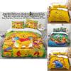Pooh Bear Children Bedding Set With Active Dyeing For Toddler Bed Decor