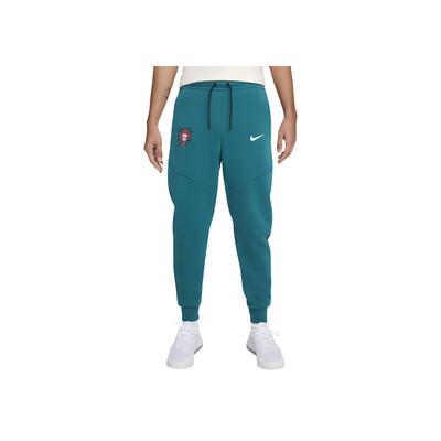 Португалия Tech Fleece Вышитый Логотип Удобные Зауженные Трикотажные Спортивные Штаны для Футбола со Средней Посадкой Мужские штаны Бирюзовый FJ8286-381