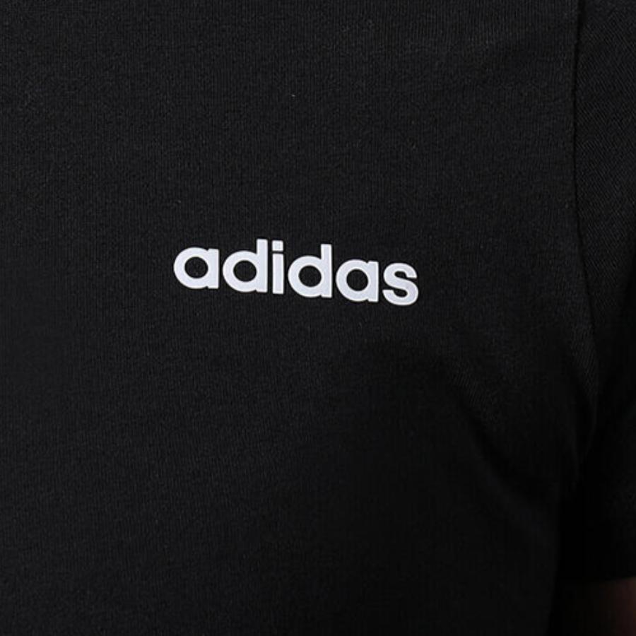 adidas Женская черная узкая футболка с 3 полосками, круглым вырезом и коротким рукавом DP2362