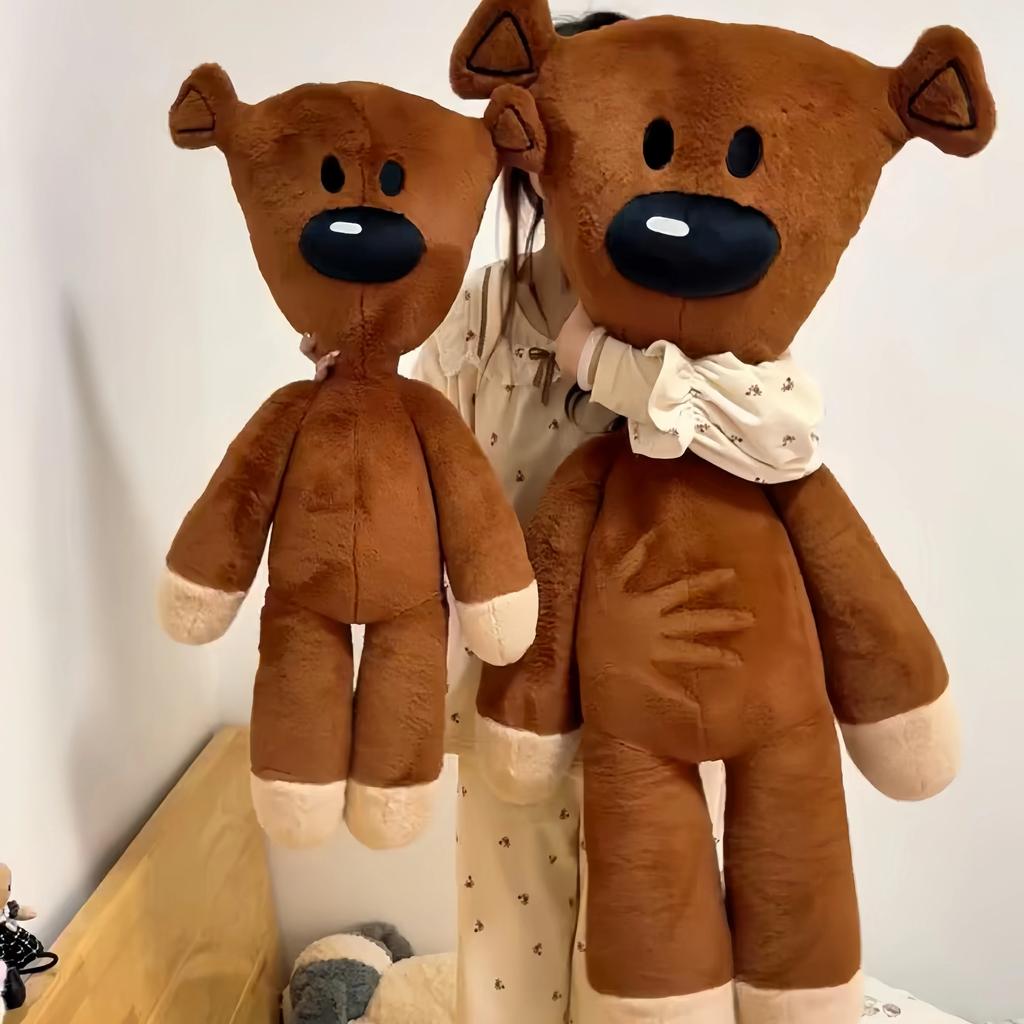 Очаровательный мистер. Плюшевая игрушка Bean Bear Мягкая пушистая кукла коричневого медведя Набитый медведь Плюшевая игрушка Обнимающая подушка Диван-кровать Домашний декор