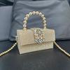 Ladies Full Diamond Handbag Shiny Diamond Square Bag Celebrity Party Dinner Bag Steel Ball Crossbody Bag