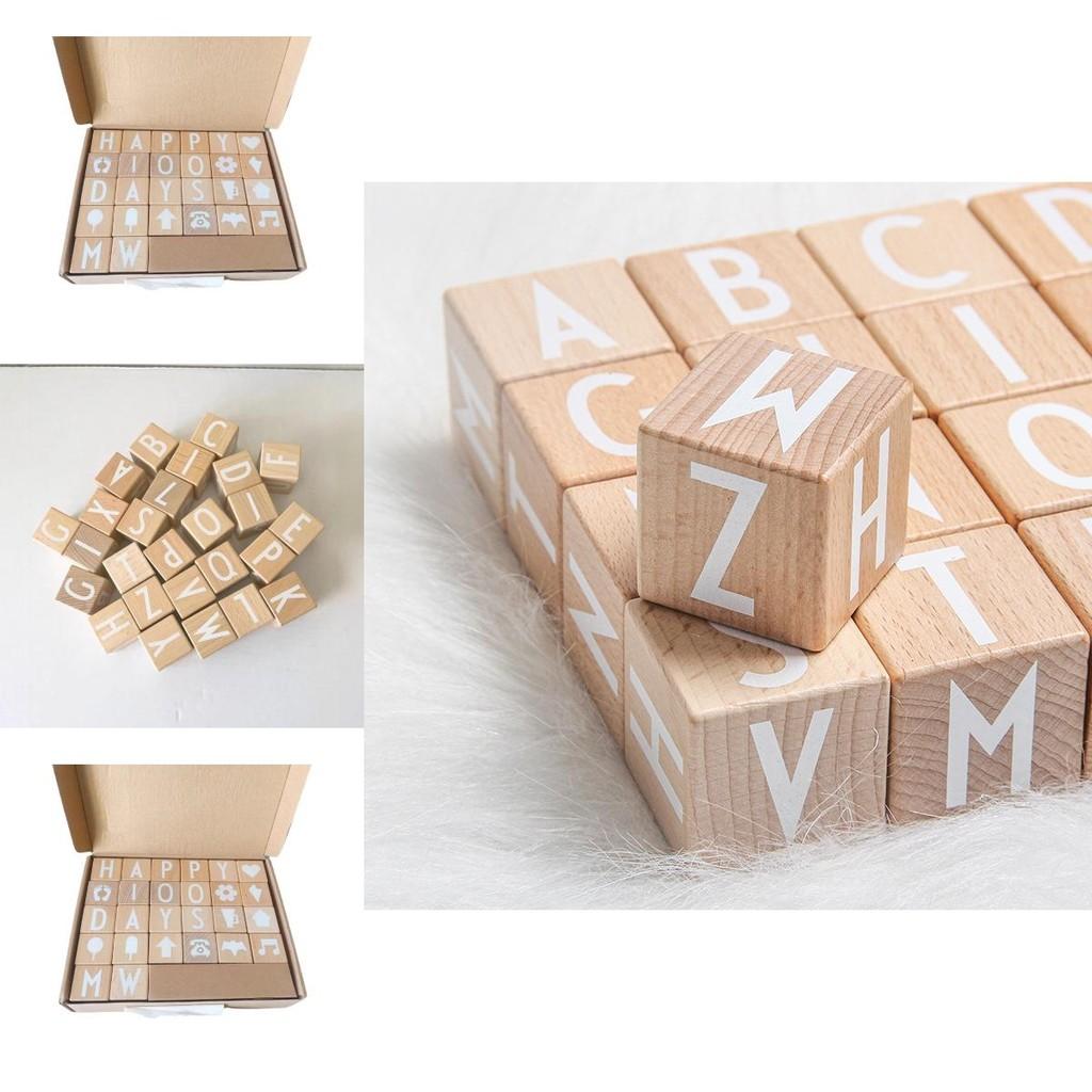 26 Кубик с буквами Конструктор Детский Набор-пазл для раннего обучения