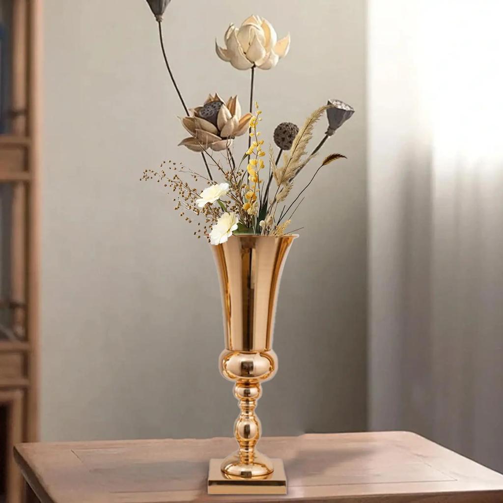 Горячая Свадебная Центральная Композиция Ваза для Цветов Металлическая Элегантная Подставка для Цветов для Церемонии Свадебная Композиция Вечеринка Настольная Внутренняя Наружная