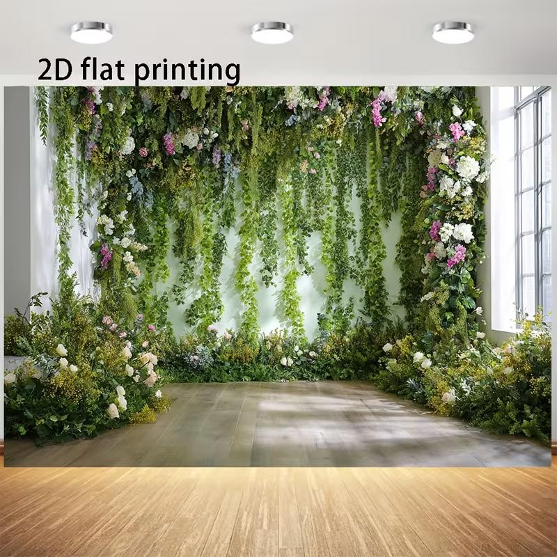 2D Фон для Фотосессии на Тему Садовой Стены Баннер