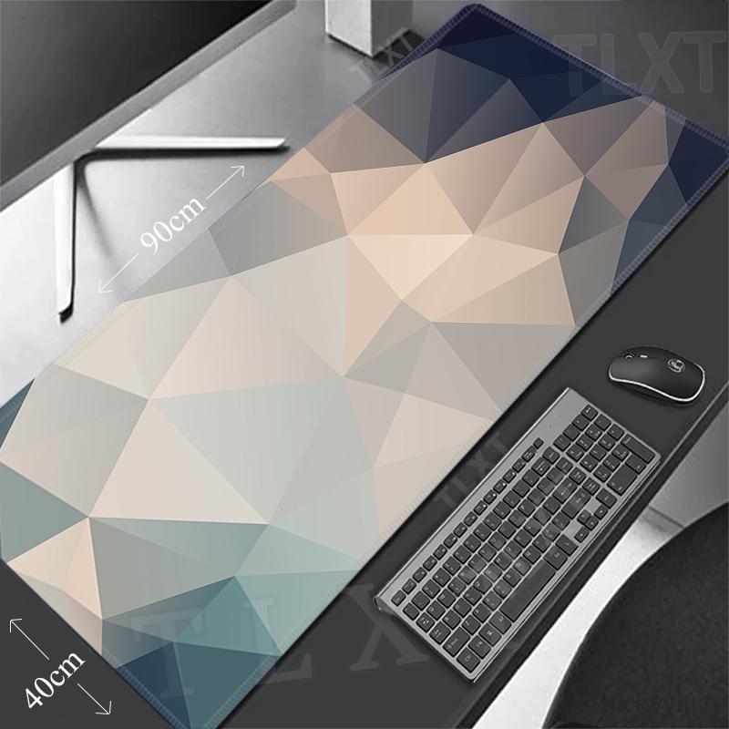 PC Gamer Mousepad Geometirc Mouse Pad Large Mouse Mat Natural Rubber Table Rugs Office Desk Mats Mousepads xcm Locking Edge