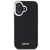 Dkny Dkhmp16Spscmclk Iphone 16 6.1 Черный/Black Жесткий чехол Однотонный Серебристый логотип Magsafe