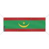 Bannière - - Drapeau De La Mauritanie - 100x300 Cm - 8 Œillets - Polyester Durable