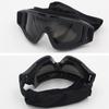 Tactical Windproof Goggles with Replaceable Lenses Adjustable Strap Protective Eyewear for Outdoor Sports Airsoft Paintball