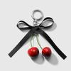 Сладкий красный брелок в виде вишни для женщин и девочек, милые фруктовые брелки, подвеска, изысканный рюкзак, украшения, аксессуары, подарки