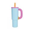 40oz Stainless Steel Insulated Travel Mug With Handle Vacuum Thermos Car Office Outdoor Use