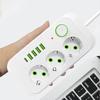 Сетевой фильтр с 3 розетками европейского типа, удлинитель 2 м, расширенная USB-розетка, школа