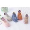 Носки для первых прогулок для малышей, обувь для девочек и мальчиков, мягкая подошва, нескользящая хлопковая дышащая легкая детская обувь без шнуровки