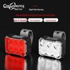 Type-C Rechargeable 6LED Bicycle Light Set: Adjustable Beam Front & Rear Lights for Outdoor Cycling