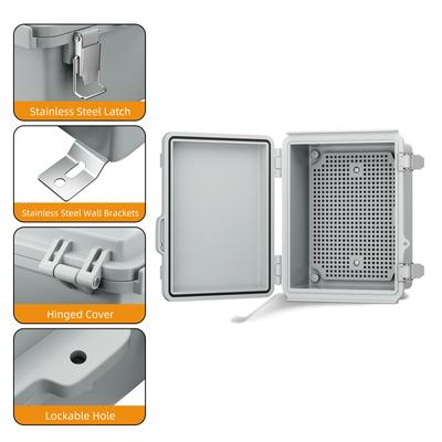 Уличная электрическая коробка Водонепроницаемая распределительная коробка Пластиковая уличная погодозащищенная электрическая распределительная коробка Снаружи для Wifi Электронная