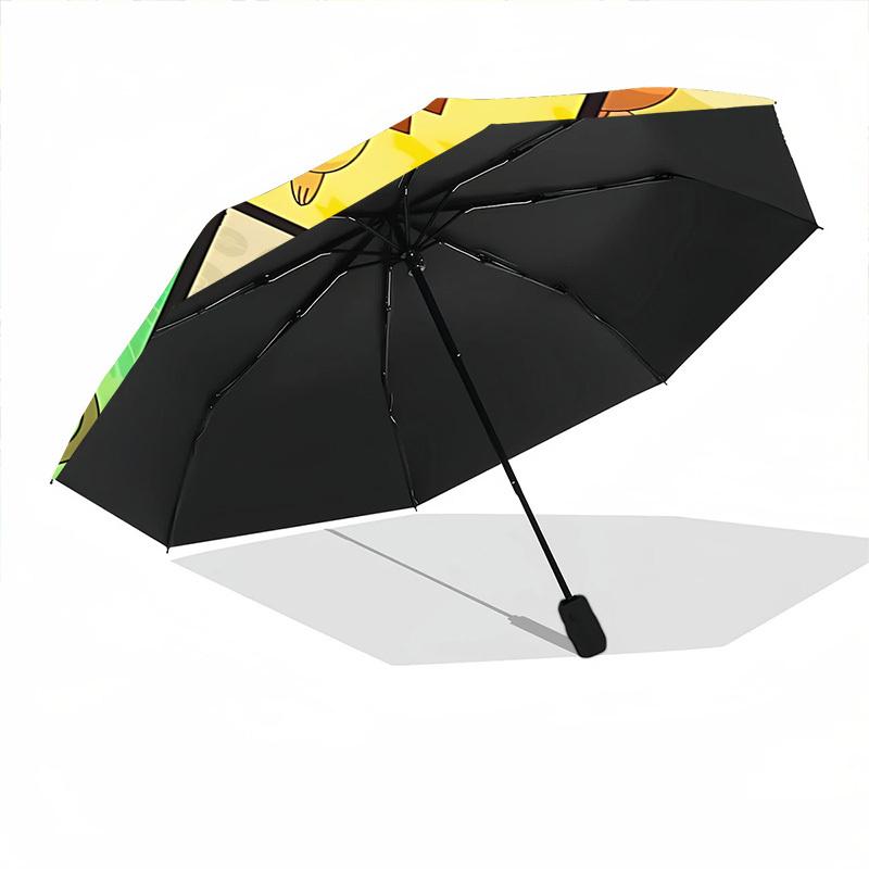 1PC Characters Automatic Folding Umbrella, Sturdy And Durable Automatic Folding Umbrella with 8 Ribs, a0911048
