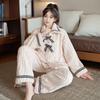 Winter Pajamas Women's Cute Simple Loose Dormitory Coral Fleece Home Service Suit Pajamas