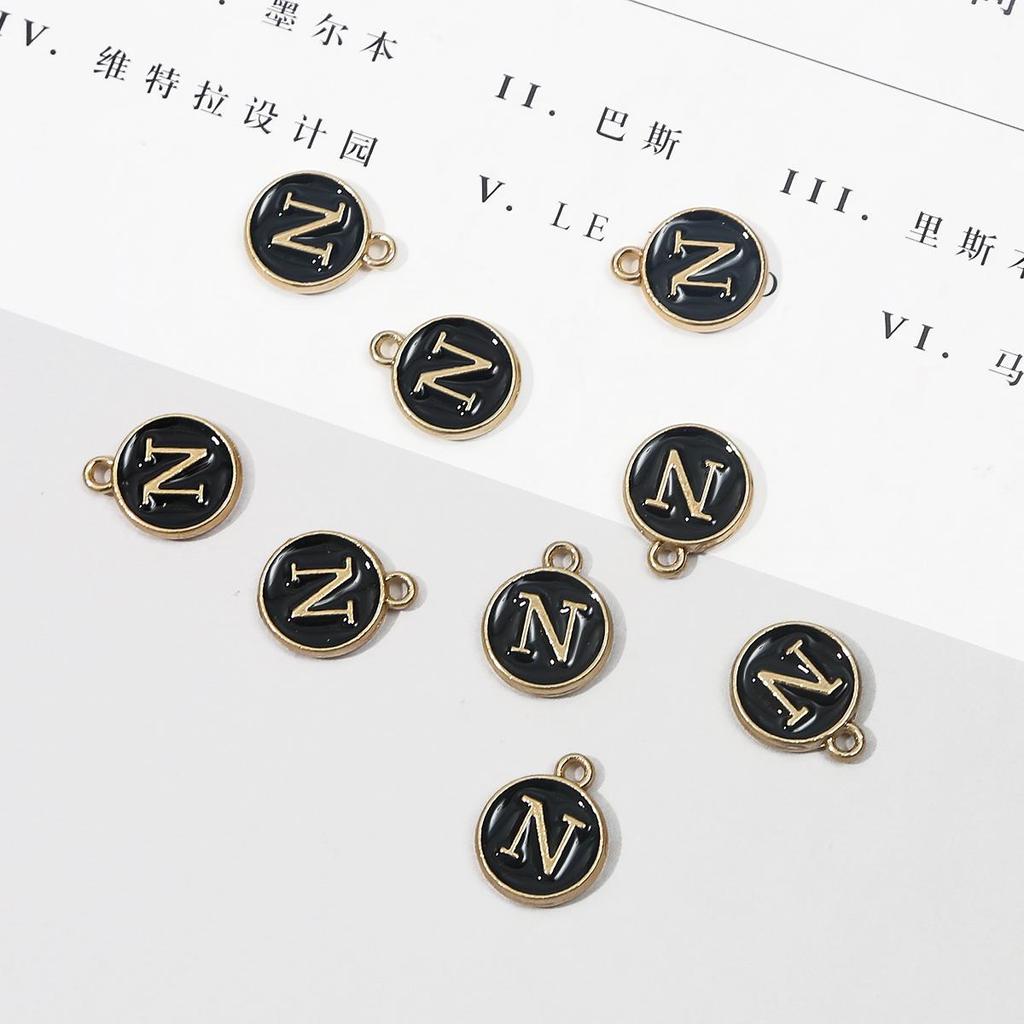 10 шт., металлическая эмаль, английские буквы, подвески, подвеска для самостоятельного изготовления ювелирных изделий, ожерелье, браслет, аксессуары