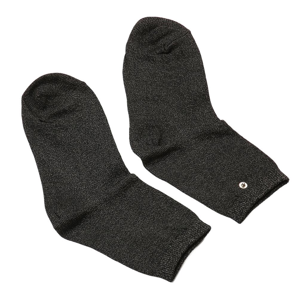 1 пара серебряных волоконных электродных носков, проводящие импульсные растягивающиеся носки для массажа ног