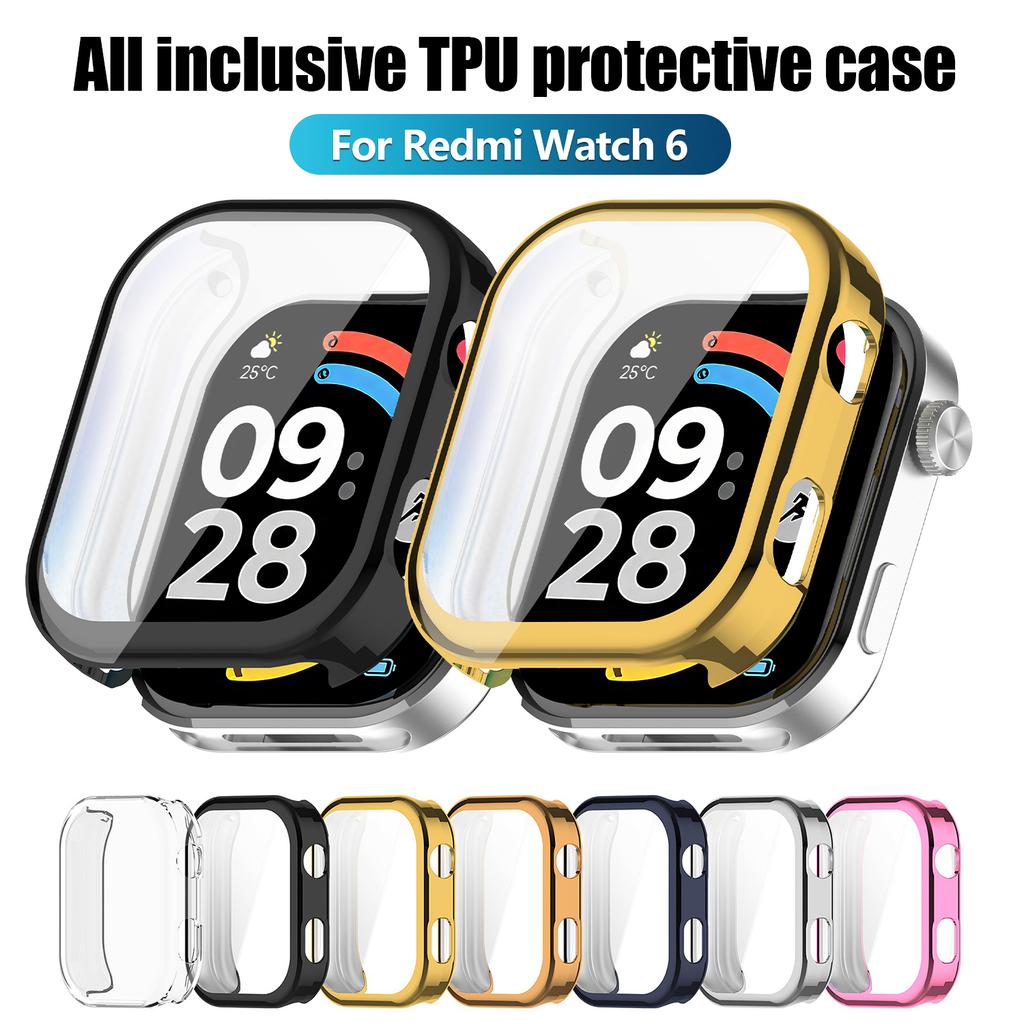 TPU Screen Protector Case for Xiaomi Redmi Watch 6 Smart Watchband Soft Silicone Case Protective for Redmi Watch5 5Active Lite