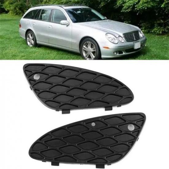 1 Pair Left +Right Front Bumper Cover Mesh Grille For Mercedes W211 E-class E500