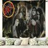 Настенный гобелен группы Slayer Эстетичный настенный подвес Печатная тканевая одеяло Декоративные гобелены для спальни гостиной Домашний декор