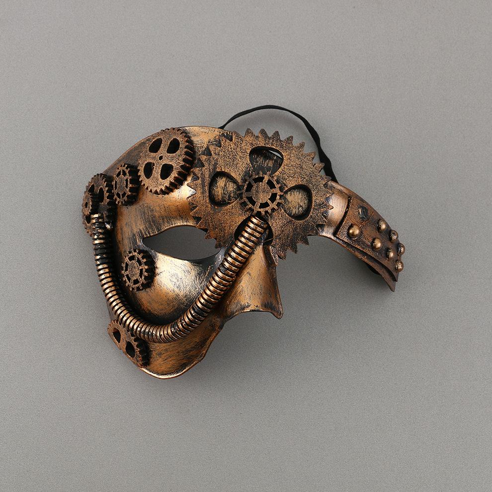 Хэллоуин Маскарад Пластиковая Маска Косплей Реквизит Взрослый Европейский Ретро Красивый Мужской Маска на Половину Лица