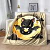 1 шт. Летучая мышь Милый Мультяшный Дизайн Дизайн Одеяло Сезонное Домашнее Декоративное Плед для Комнаты, Идея для Подарка, Гостиной, Путешествий, Кемпинга, Автомобильные Пледы